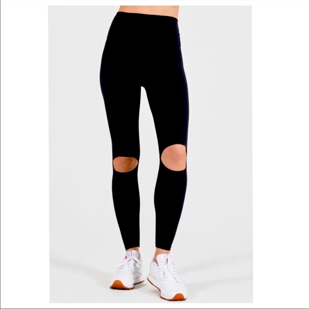 Joah Brown Split Knee Leggings
